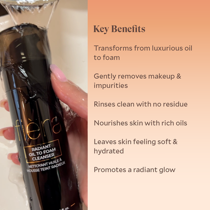 Radiant Oil to Foam Cleanser